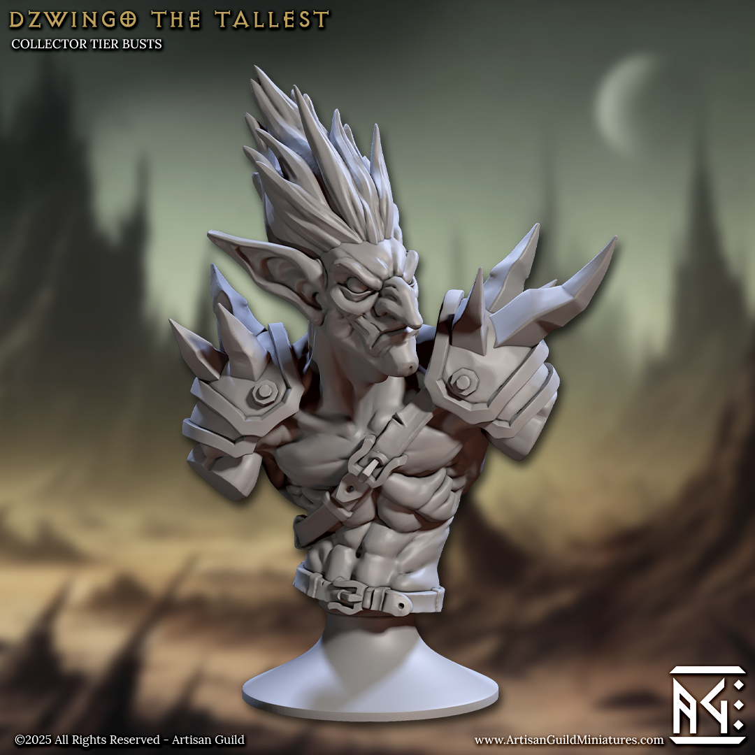 Dzwingo the Tallest, Goblin Leader Bust - Artisan Guild