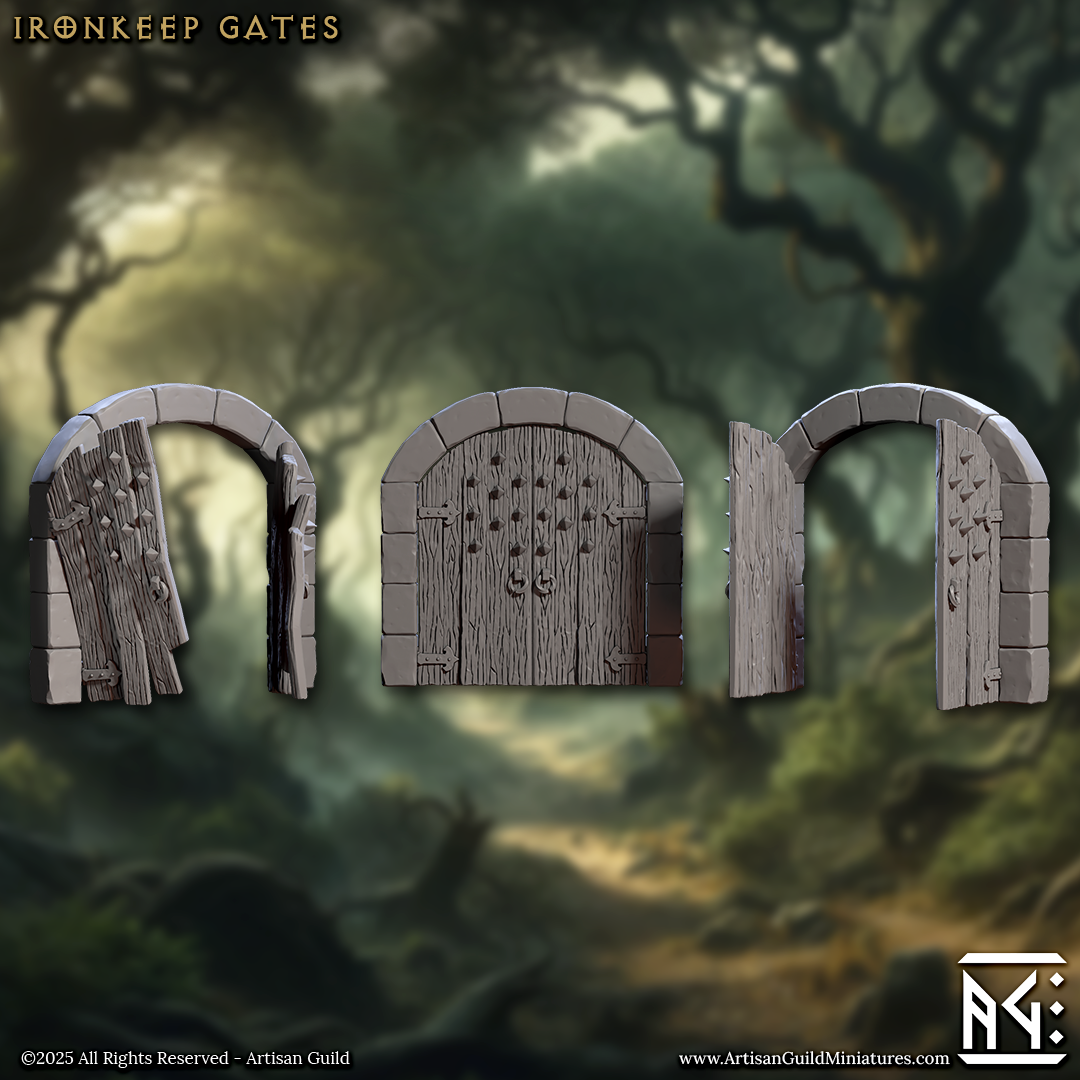 Ironkeep Gate, Terrain Set (3 Variants Available) - Artisan Guild