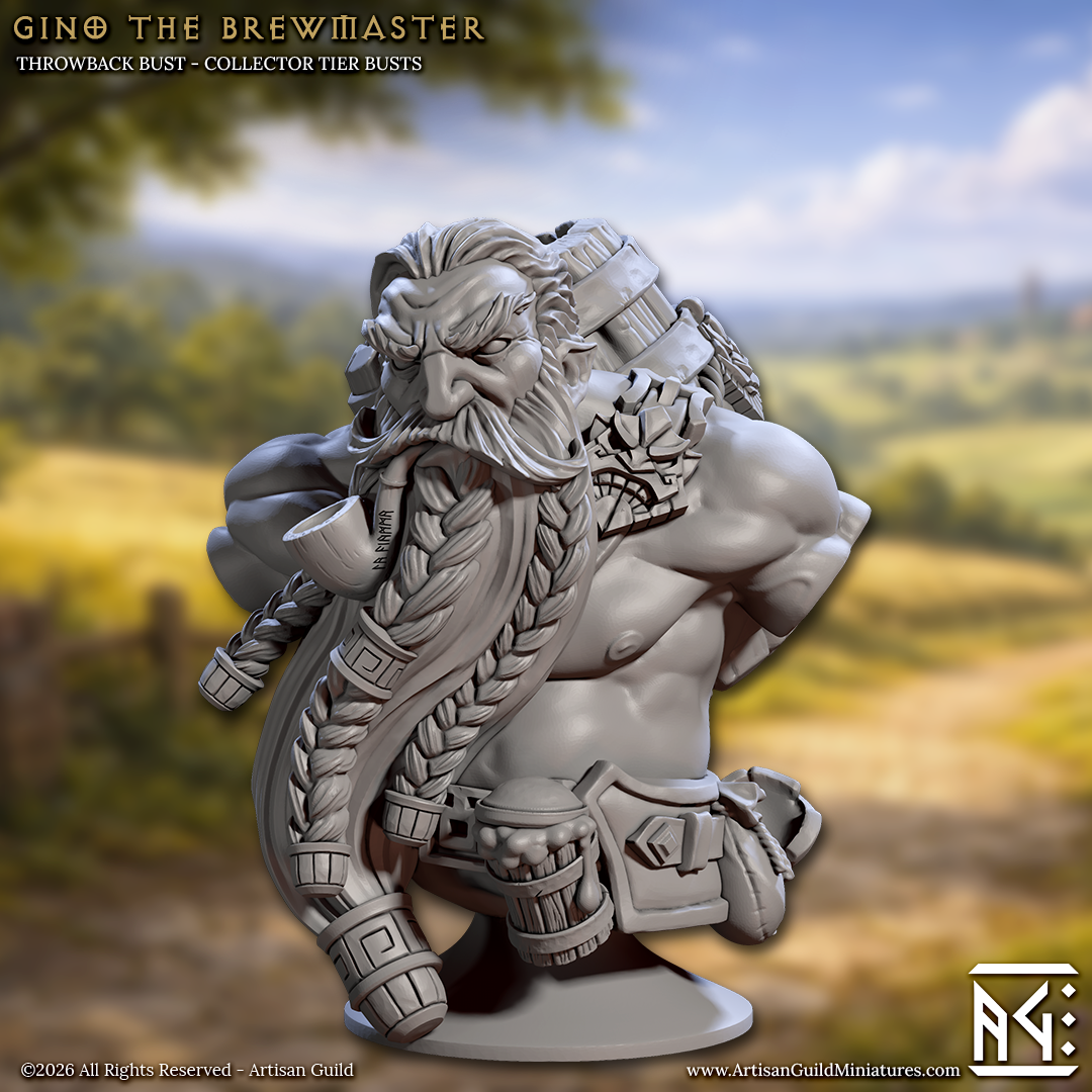 Gino the Brewmaster, Bust - Artisan Guild