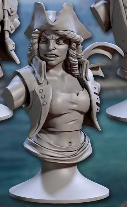 Coast Reaver Busts - Pirate Statuettes (7 Variants Available) - Artisan Guild