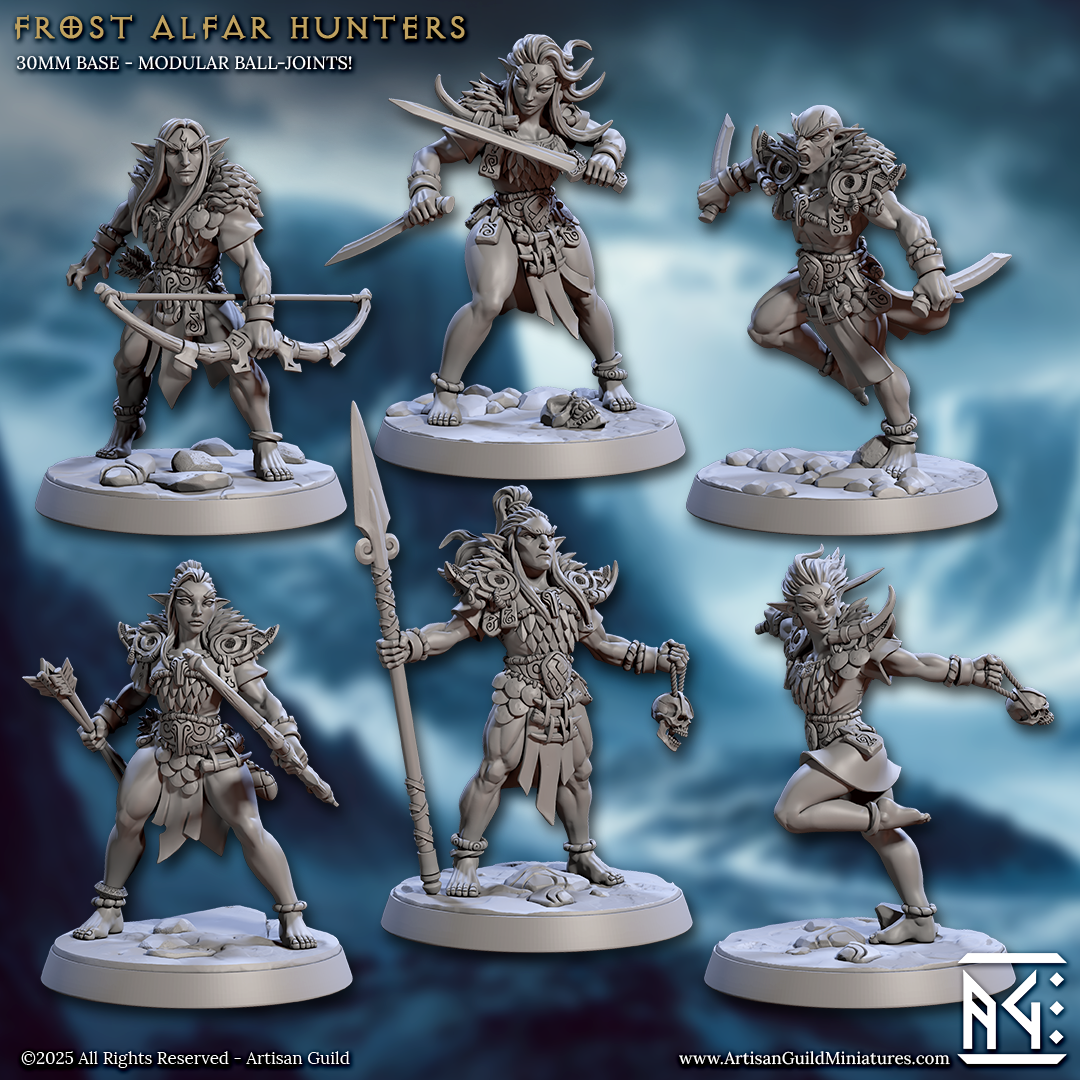 Frost Alfar, Winter Elves (6 Variants Available) - Artisan Guild