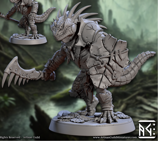 Lizardmen of Falgor, Set 1 (6 Variants Available) - Artisan Guild