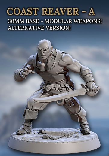 Coast Reavers, Human Pirates - Set 2 (6 Variants Available) - Artisan Guild