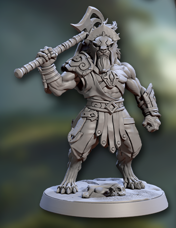Solarmane Rakshakin, Set 2 - Lion Folk Warriors (6 Variants Available) - Artisan Guild
