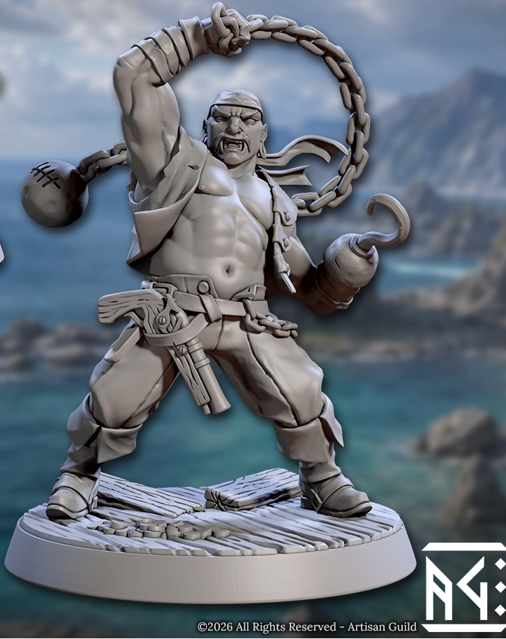 Coast Reavers, Human Pirates - Set 1 (6 Variants Available) - Artisan Guild