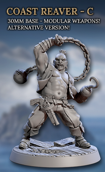 Coast Reavers, Human Pirates - Set 2 (6 Variants Available) - Artisan Guild