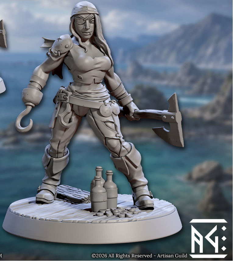 Coast Reavers, Human Pirates - Set 1 (6 Variants Available) - Artisan Guild