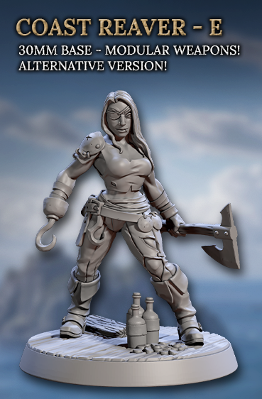 Coast Reavers, Human Pirates - Set 2 (6 Variants Available) - Artisan Guild