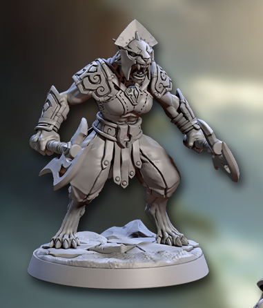 Solarmane Rakshakin, Set 2 - Lion Folk Warriors (6 Variants Available) - Artisan Guild