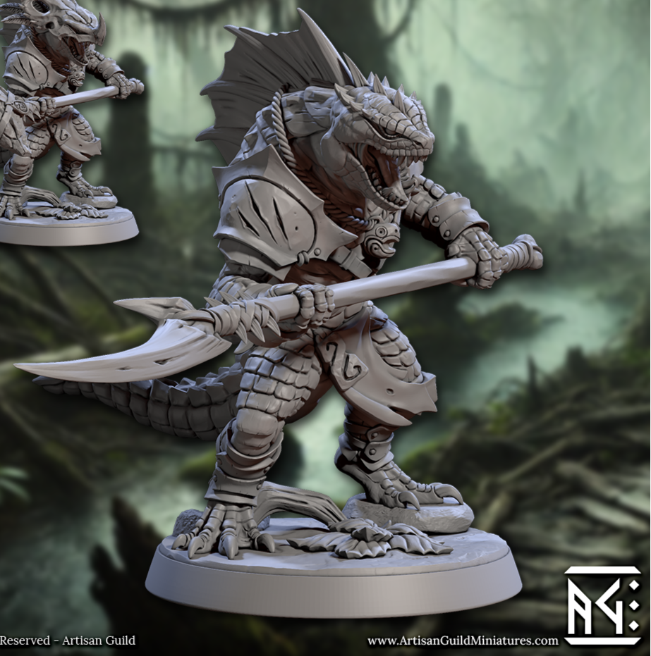 Lizardmen of Falgor, Set 1 (6 Variants Available) - Artisan Guild