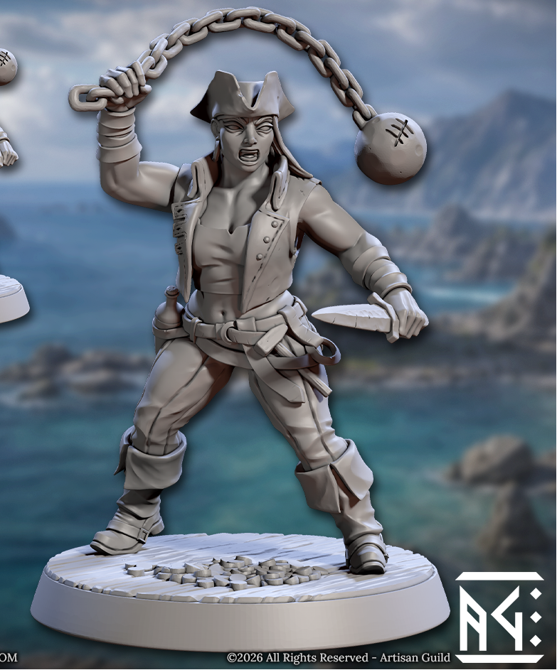 Coast Reavers, Human Pirates - Set 1 (6 Variants Available) - Artisan Guild