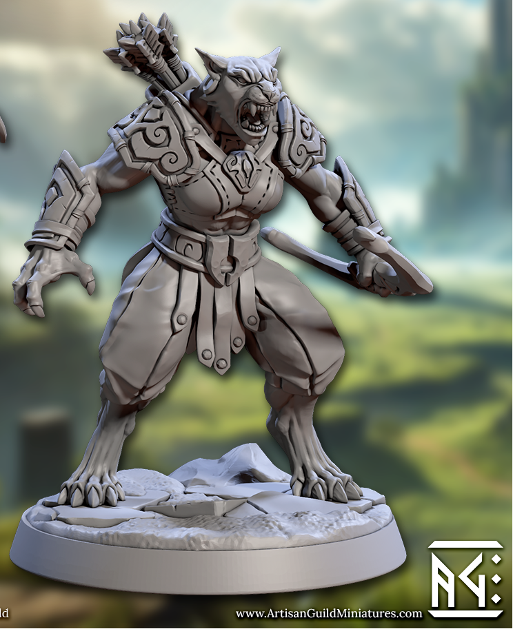 Solarmane Rakshakin, Set 1 - Lion Folk Warriors (6 Variants Available) - Artisan Guild