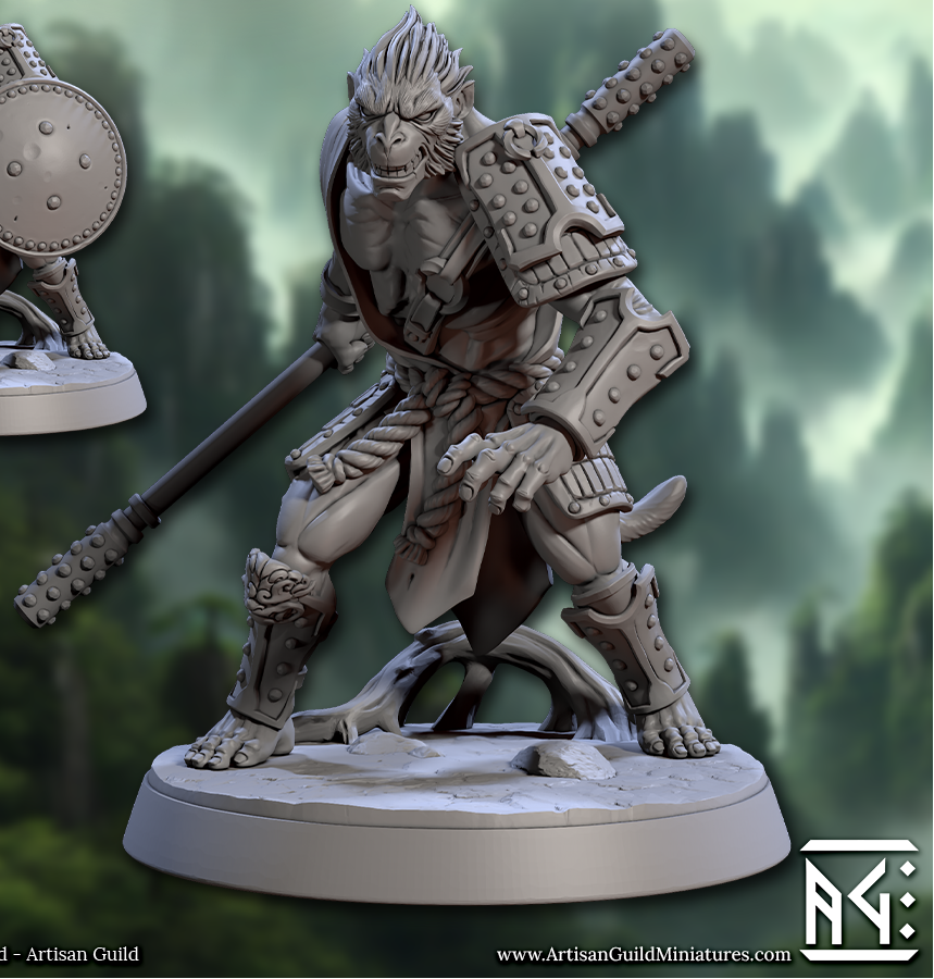 Vanaran Monks, Monkey Folk Martial Artists (6 Variants Available) - Artisan Guild