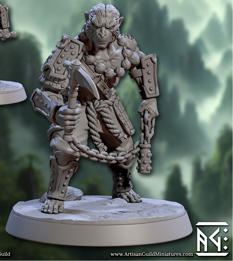Vanaran Monks, Monkey Folk Martial Artists (6 Variants Available) - Artisan Guild