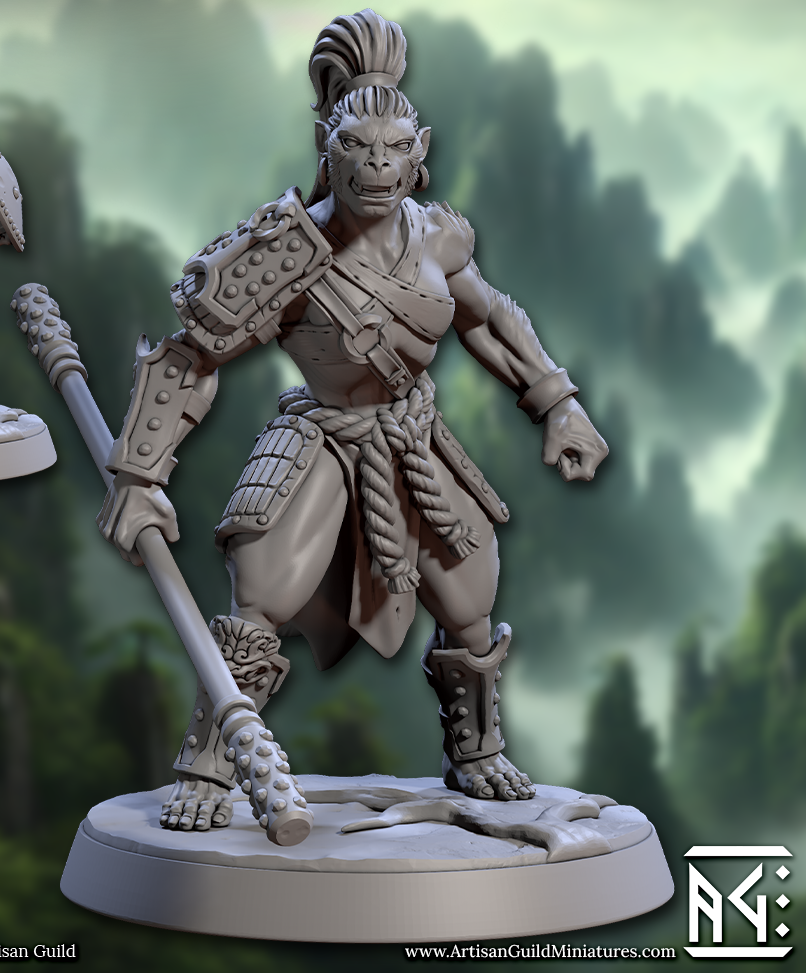 Vanaran Monks, Monkey Folk Martial Artists (6 Variants Available) - Artisan Guild