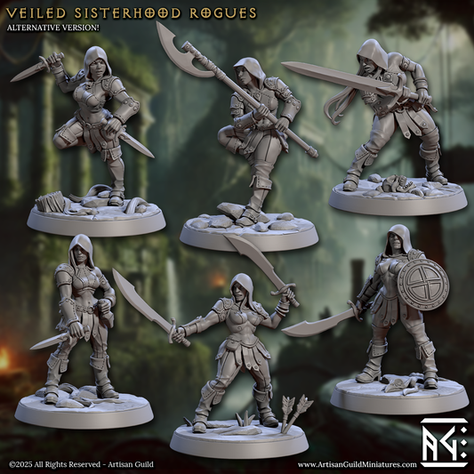 Veiled Sisterhood Rogues - Hooded (6 Variants Available) - Artisan Guild