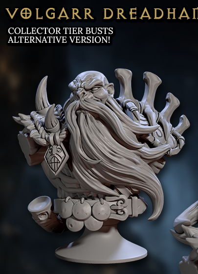 Draugr - Undead Dwarves, Busts (7 Variants Available) - Artisan Guild