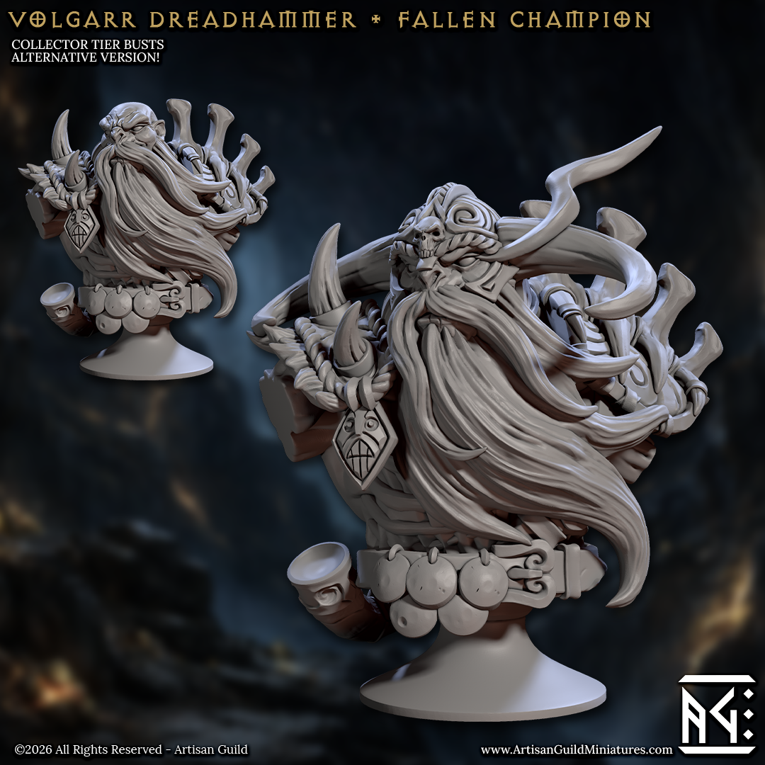 Draugr - Undead Dwarves, Busts (7 Variants Available) - Artisan Guild