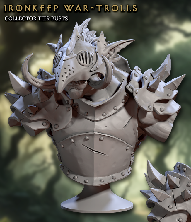 War-Troll Heroes, Busts (6 Variants Available) - Artisan Guild