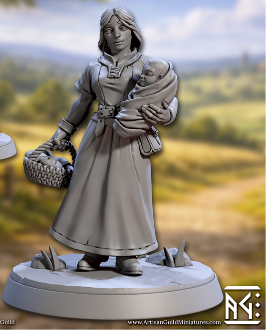 Townsfolk Peasant Women (4 Variants Available) - Artisan Guild