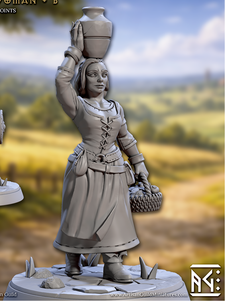 Townsfolk Peasant Women (4 Variants Available) - Artisan Guild