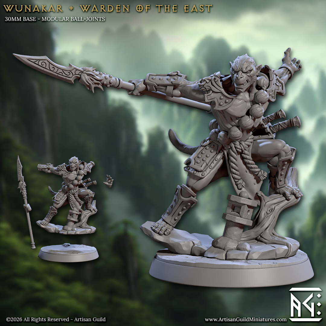Wunakar, Guardian of the East - Ape Folk Hero - Artisan Guild