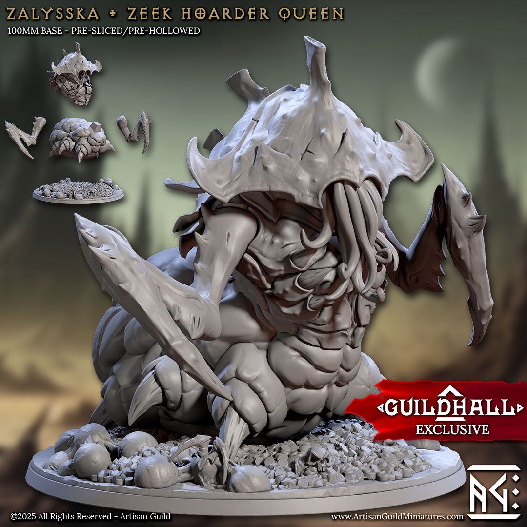 Zalysska, Zeek Hoarder Queen - Insect Folk Leader (2 Variants Available) - Artisan Guild