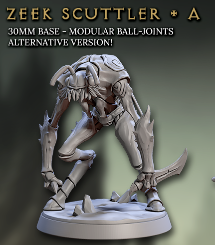 Zeek Scuttlers, Weapons - 6 Variants Available (Warrior Insect Folk) - Artisan Guild