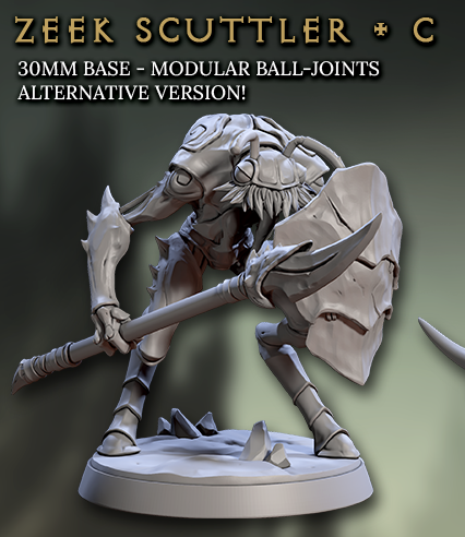 Zeek Scuttlers, Weapons - 6 Variants Available (Warrior Insect Folk) - Artisan Guild