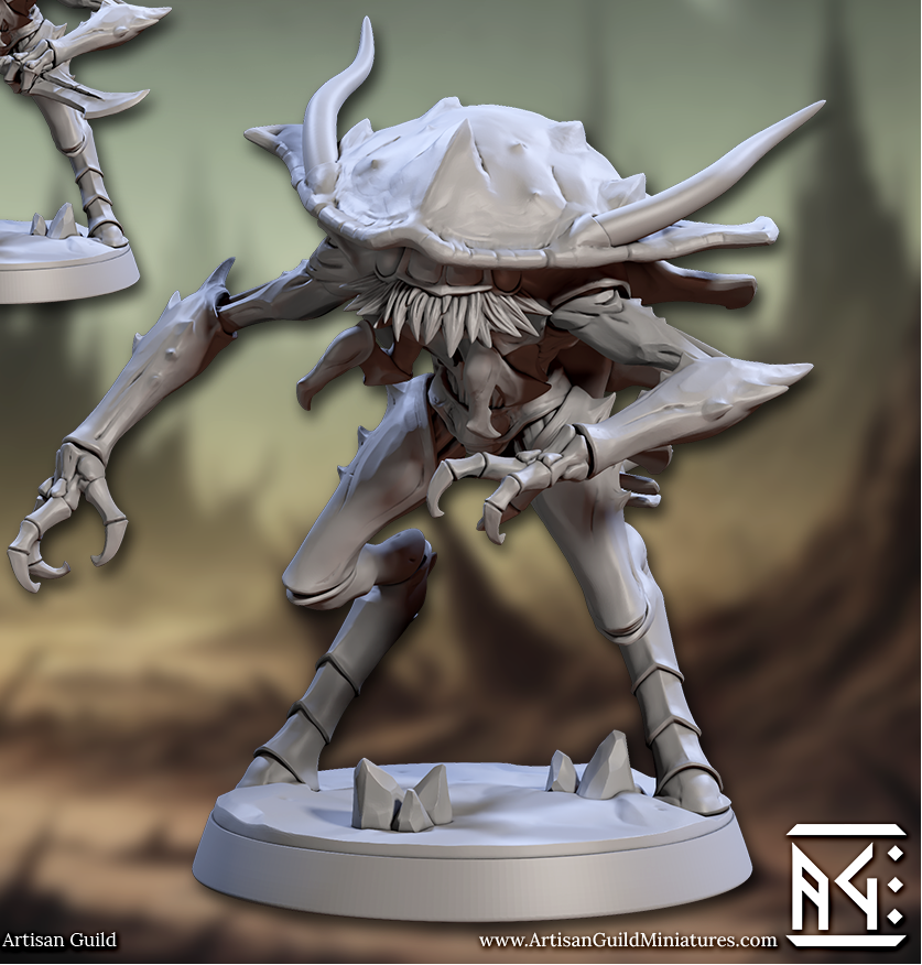 Zeek Scuttlers, Armoured - 6 Variants Available (Warrior Insect Folk) - Artisan Guild