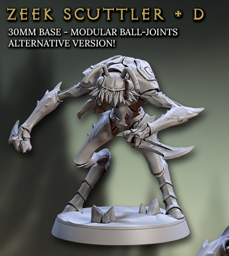 Zeek Scuttlers, Weapons - 6 Variants Available (Warrior Insect Folk) - Artisan Guild