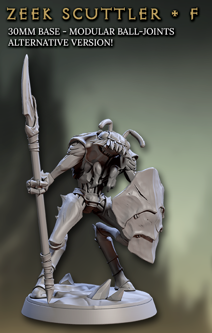 Zeek Scuttlers, Weapons - 6 Variants Available (Warrior Insect Folk) - Artisan Guild
