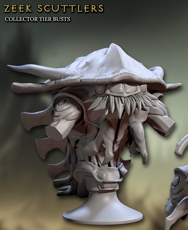 Zeek Scuttler Busts - 4 Variants Available (Insect Folk Leaders) - Artisan Guild