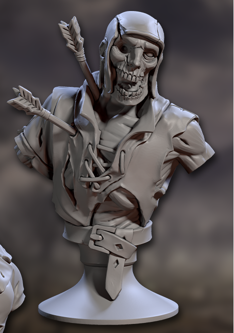 Zombie Walkers and Zombie Heroes, Busts (8 Variants Available) - Artisan Guild