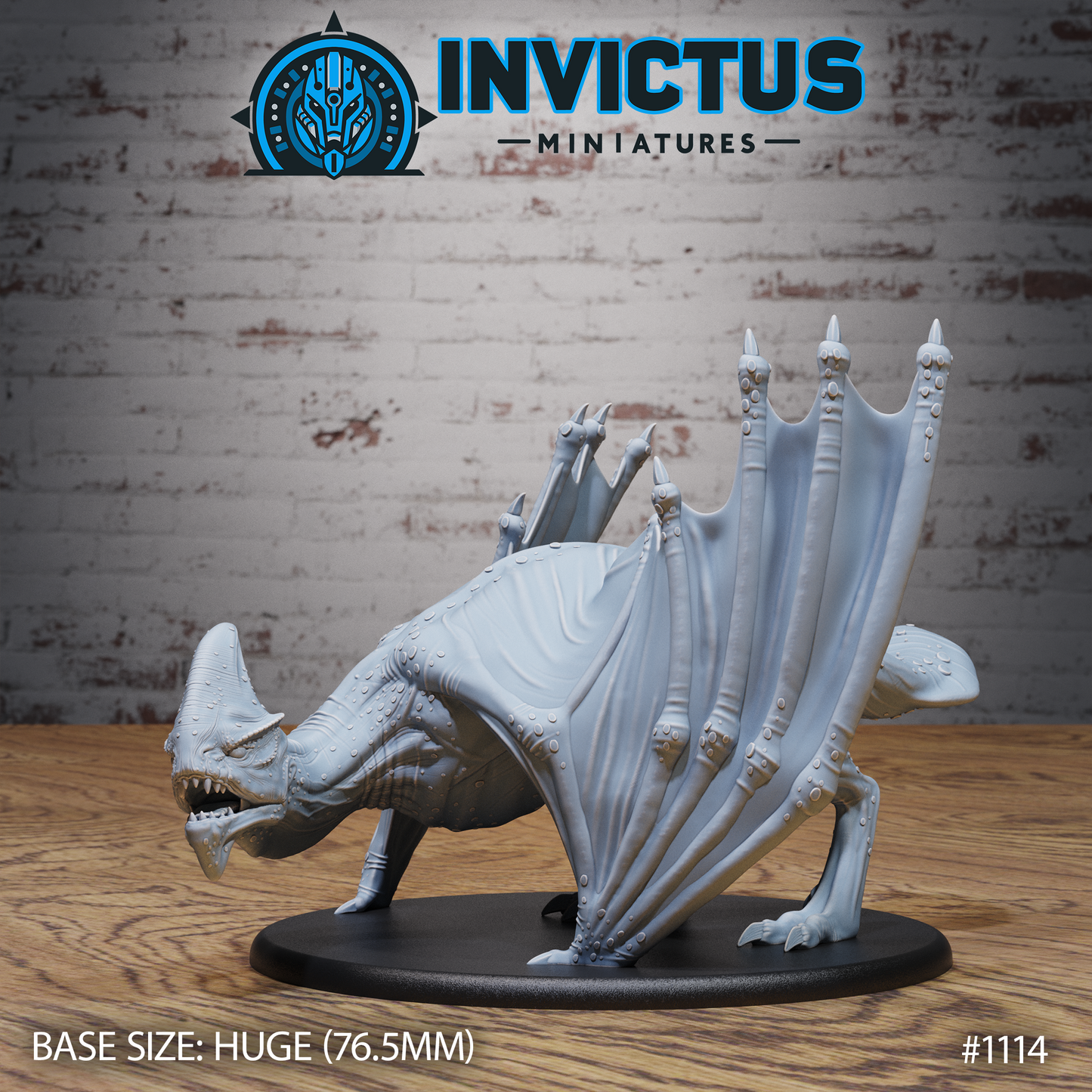 Winged Horror, Flying Swamp Alien (3 Variants Available) - Invictus Miniatures