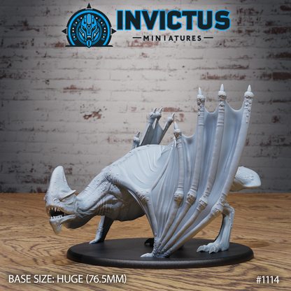 Winged Horror, Flying Swamp Alien (3 Variants Available) - Invictus Miniatures
