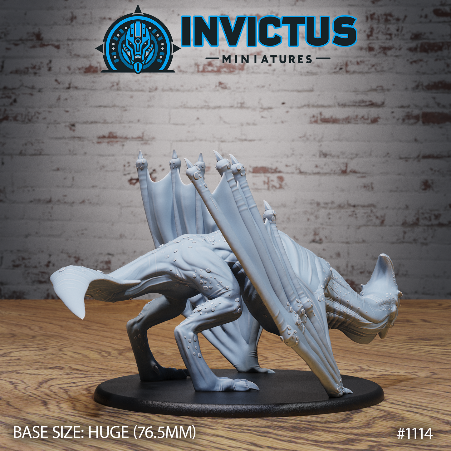 Winged Horror, Flying Swamp Alien (3 Variants Available) - Invictus Miniatures