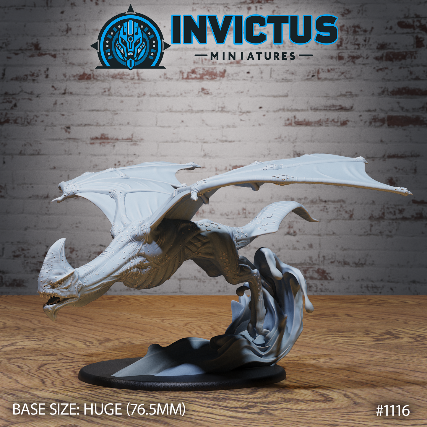 Winged Horror, Flying Swamp Alien (3 Variants Available) - Invictus Miniatures