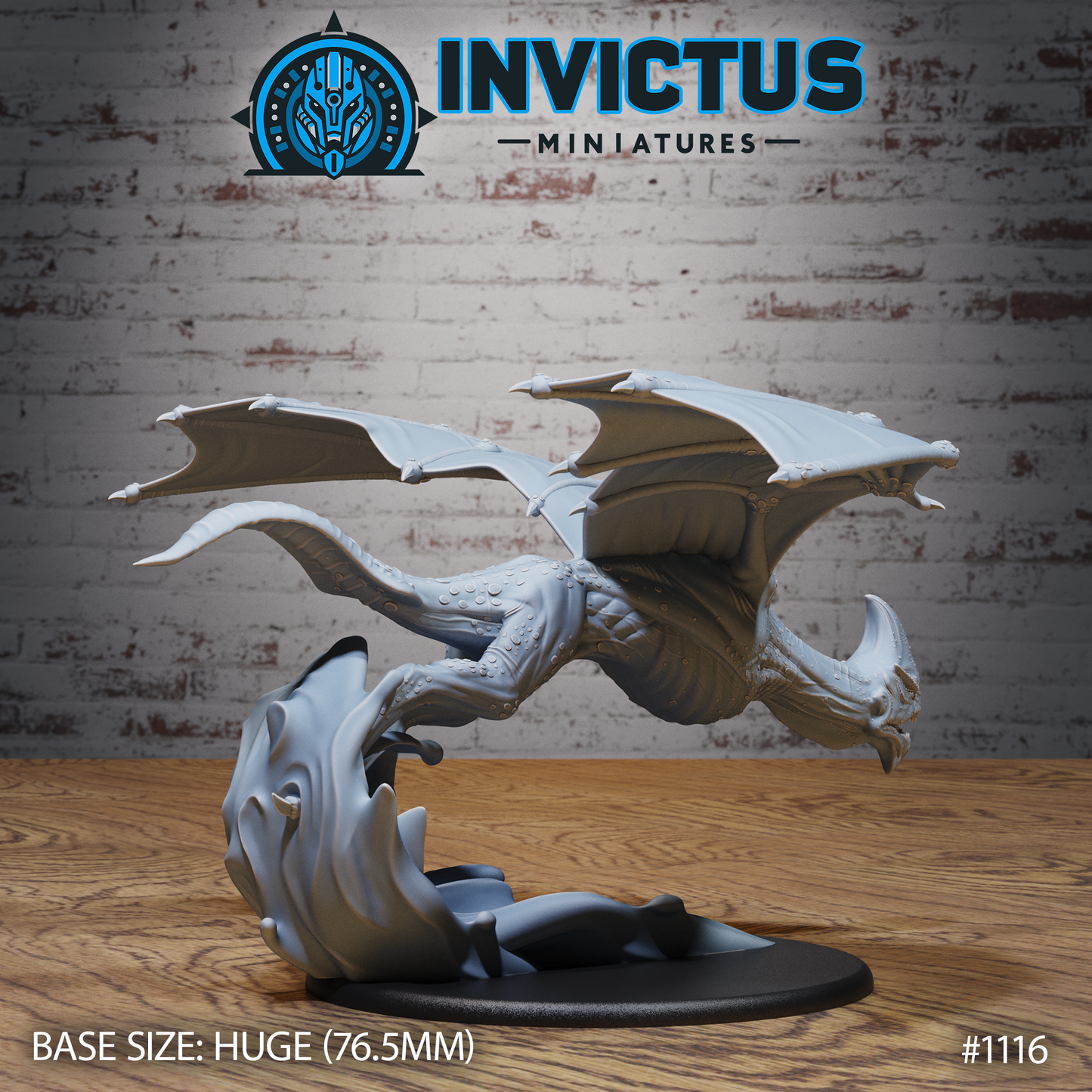 Winged Horror, Flying Swamp Alien (3 Variants Available) - Invictus Miniatures