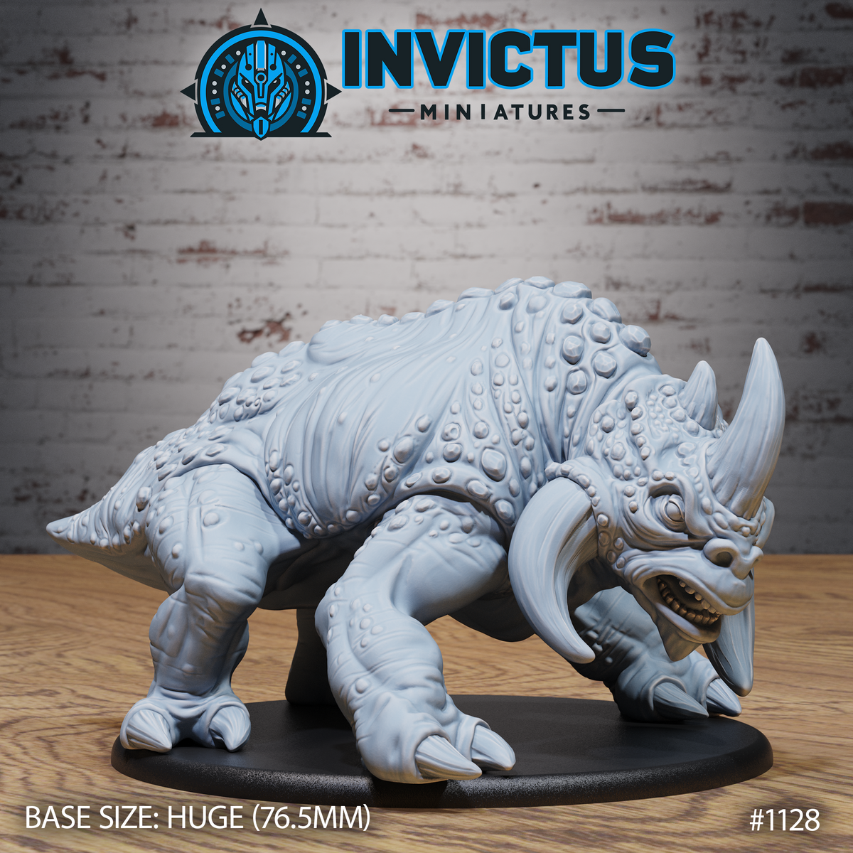 Three Horned Alien (4 Variants Available) - Invictus Miniatures