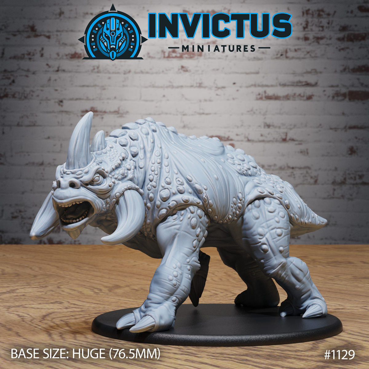 Three Horned Alien (4 Variants Available) - Invictus Miniatures