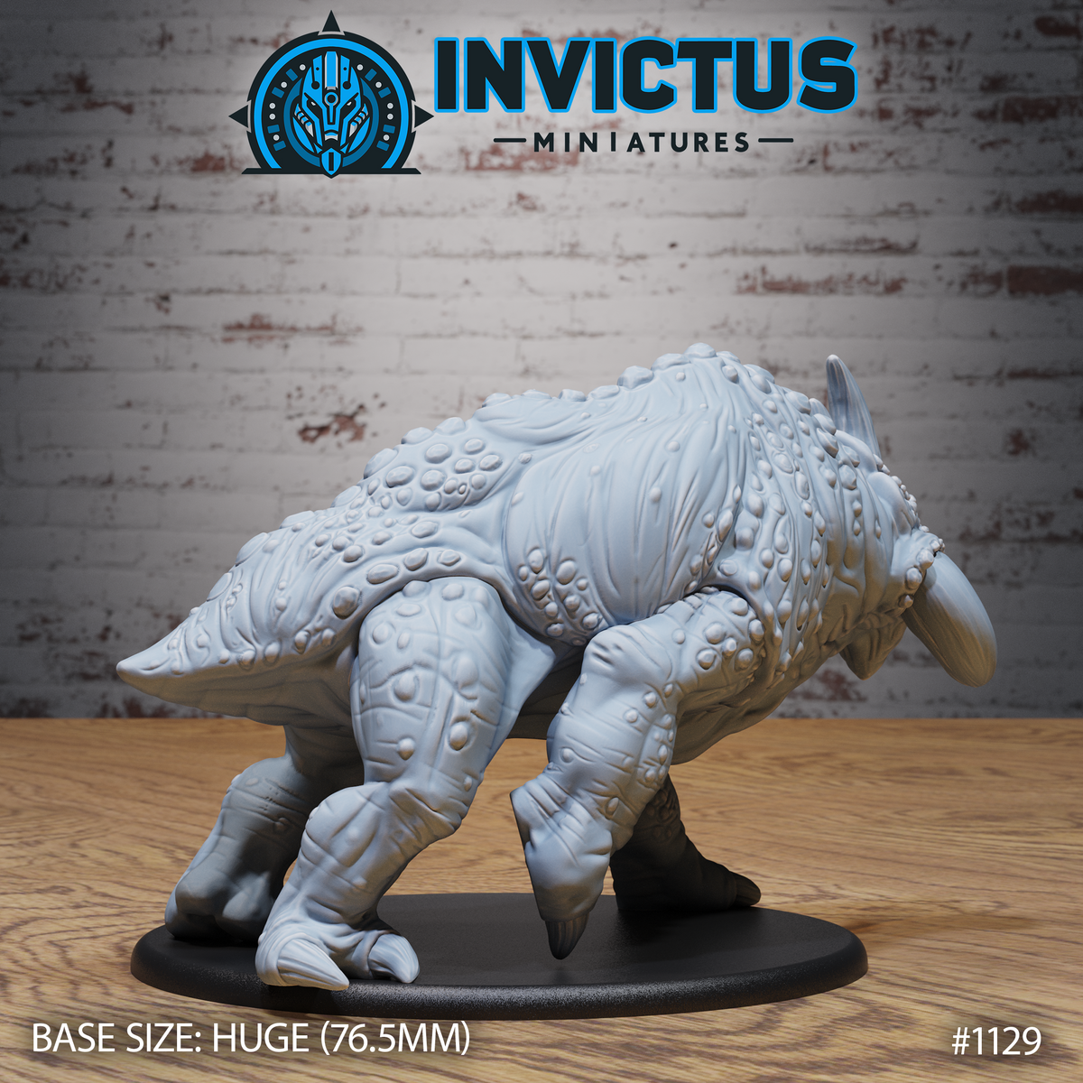 Three Horned Alien (4 Variants Available) - Invictus Miniatures