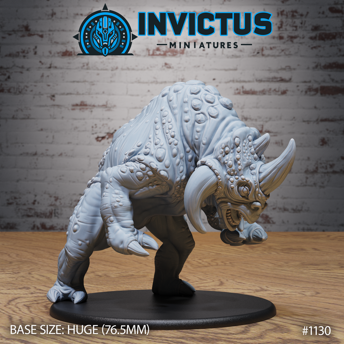 Three Horned Alien (4 Variants Available) - Invictus Miniatures