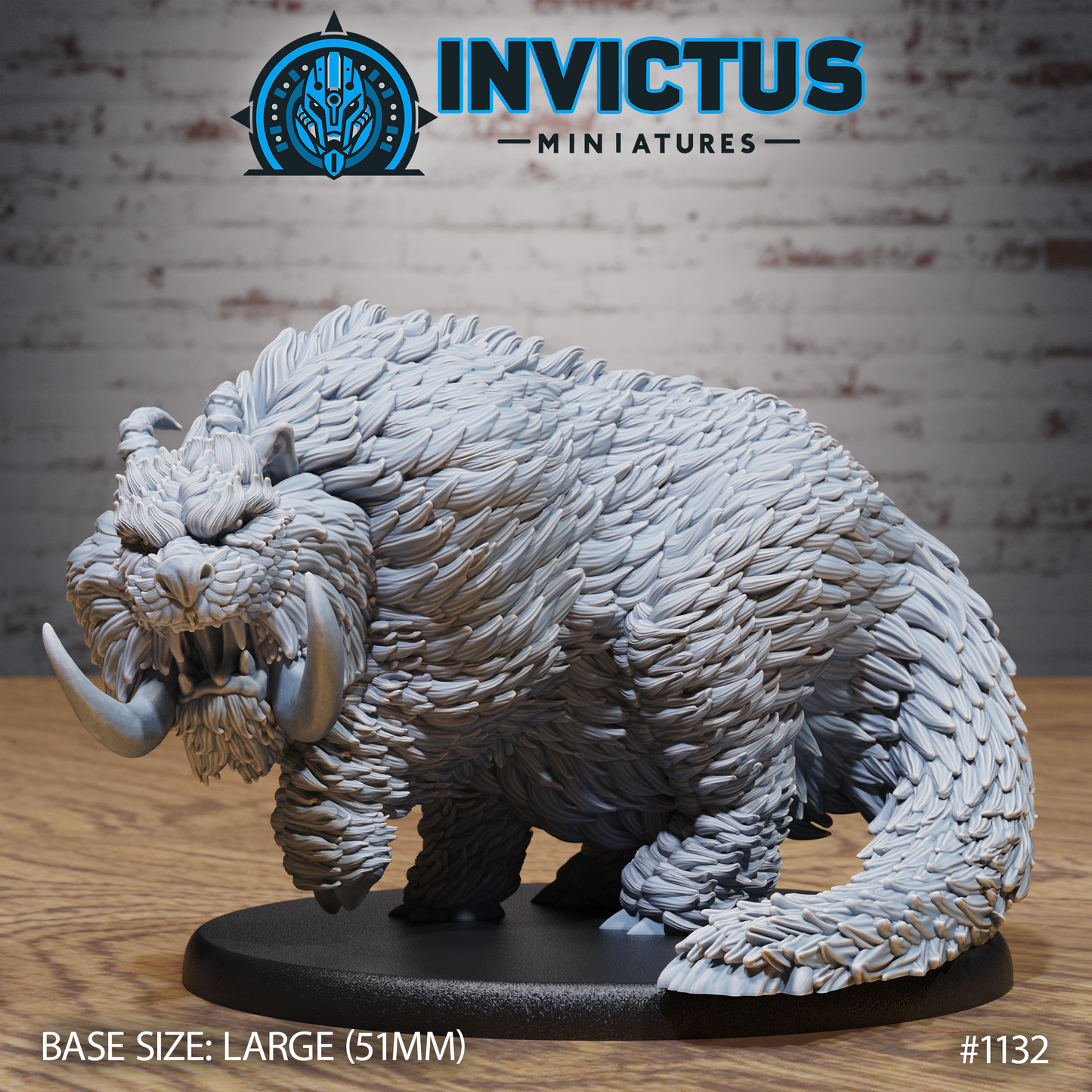 Tusk Beast, Shaggy Alien (3 Variants Available) - Invictus Miniatures