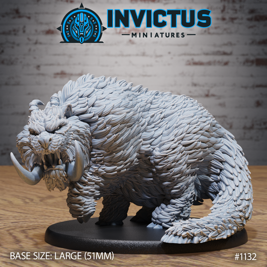 Tusk Beast, Shaggy Alien (3 Variants Available) - Invictus Miniatures