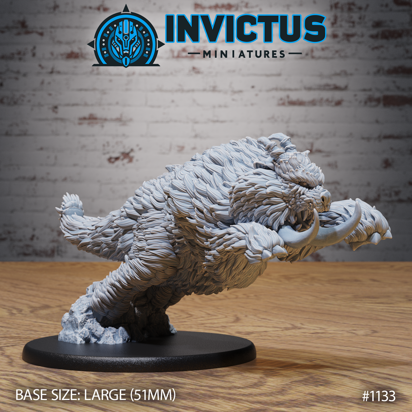 Tusk Beast, Shaggy Alien (3 Variants Available) - Invictus Miniatures
