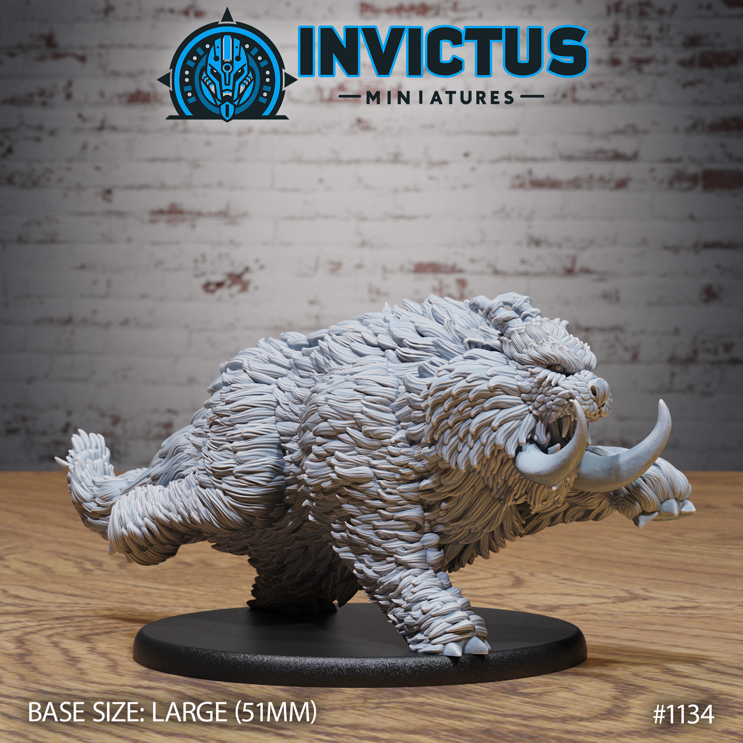 Tusk Beast, Shaggy Alien (3 Variants Available) - Invictus Miniatures