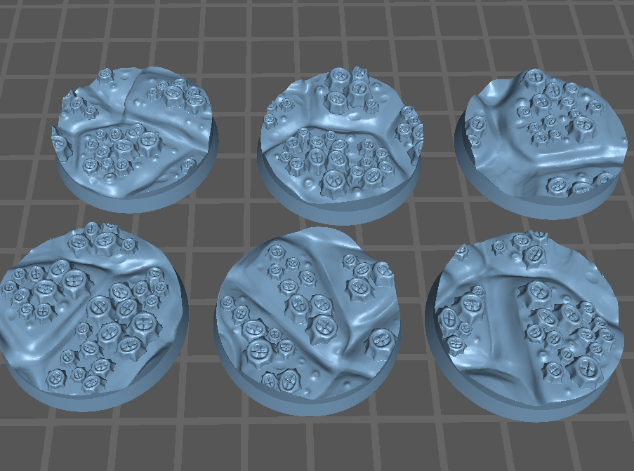 Abyssal Depth Bases - Barnacled Ocean Floor Base Set (35 Variants Available) - Battle Yak