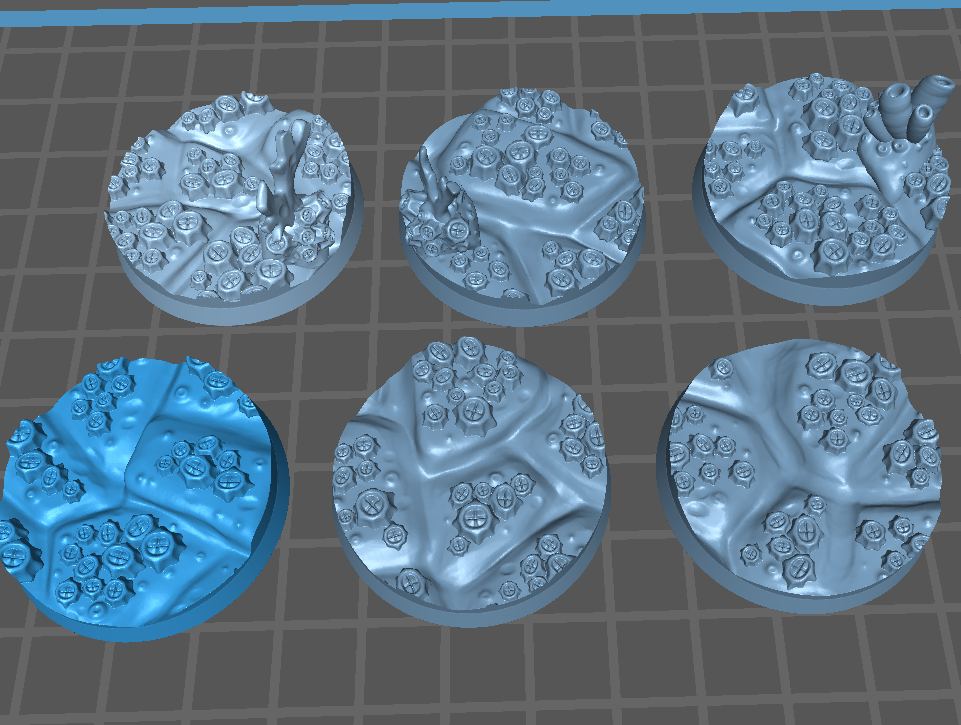 Abyssal Depth Bases - Barnacled Ocean Floor Base Set (35 Variants Available) - Battle Yak