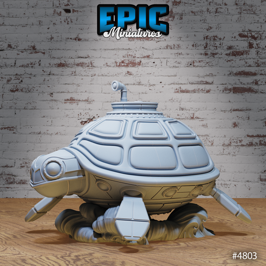 Submarine Turtle Ship, Playable Terrain Piece - Epic Miniatures
